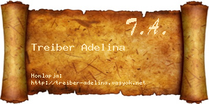 Treiber Adelina névjegykártya